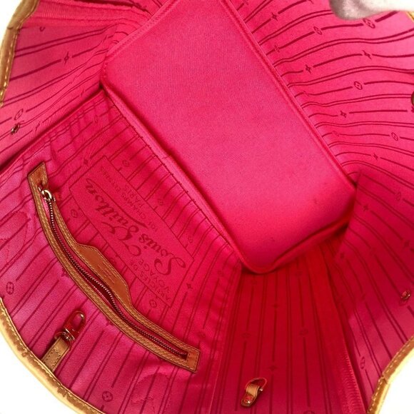 LOUIS VUITTON M48613 Monogram Rose Neverfull MM Shoulder Bag Tote Bag - Picture 10 of 16